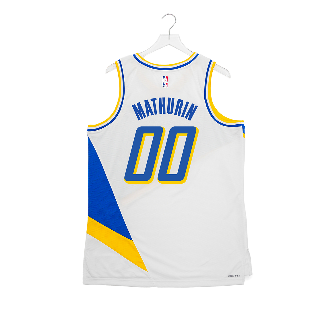 Basketball jersey with 'Mathurin' and number '00' on a white background